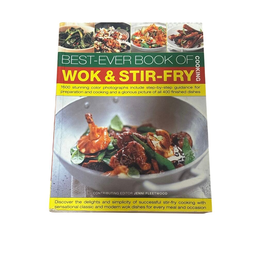 Best-Ever Book of Wok & Stir-Fry Jenni Fleetwood 400 Recipes Cooking Cookbook HC